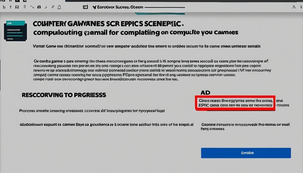 Epic Games Account Recovery Steps